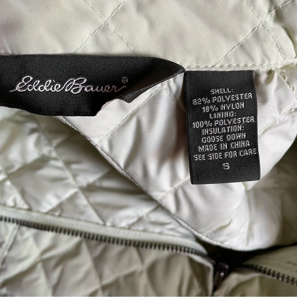 Eddie Bauer Sage Green Real Down Jacket - Picture 3 of 4